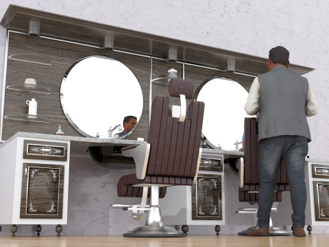 Coiffeur 4K Model 3D