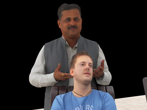 미용사 4K 3D 모델