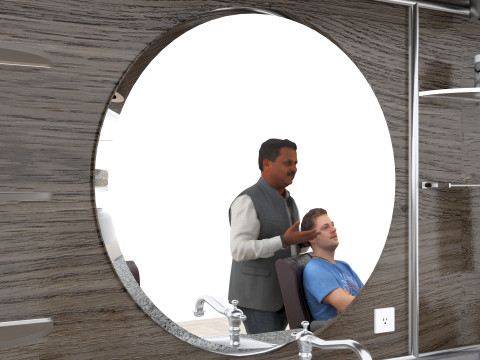 Coiffeur 4K Model 3D