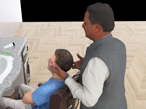 Coiffeur 4K Model 3D