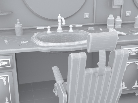 Coiffeur 4K Model 3D