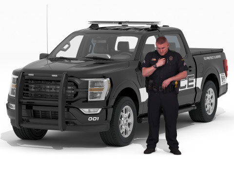 Country Police 4K Model 3D