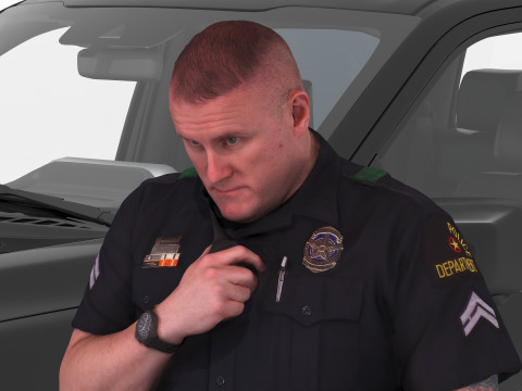 Country Police 4K Modelo 3D