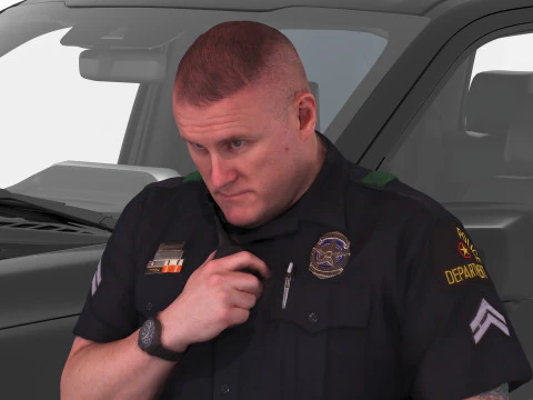 Country Police 3D Model