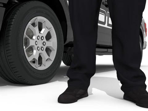 Country Police 3D Model