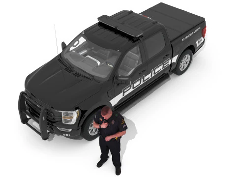Country Police 3D Model