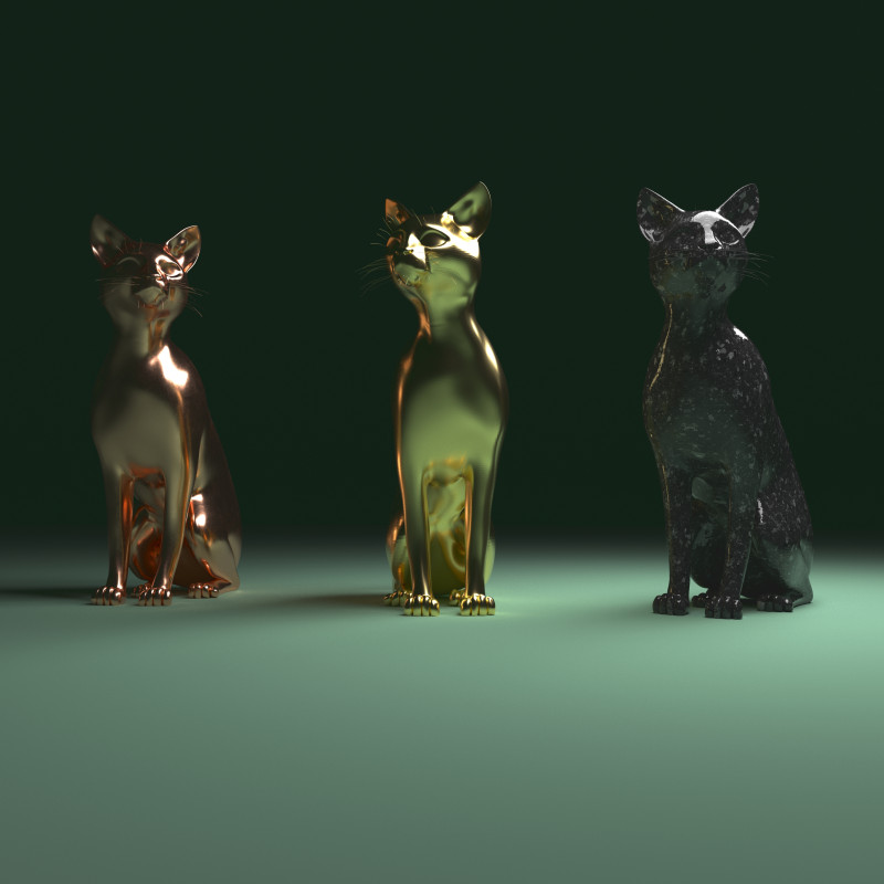 Abstract Cat 3D Model .c4d .max .obj .3ds .fbx .stl .blend