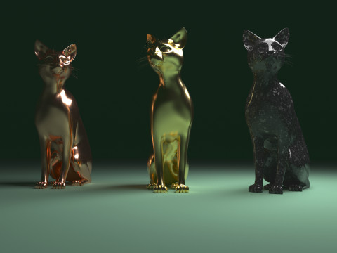 Abstract Cat Modello 3D