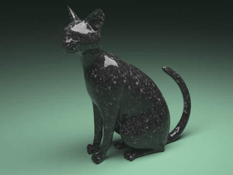 Abstract Cat 3D Model