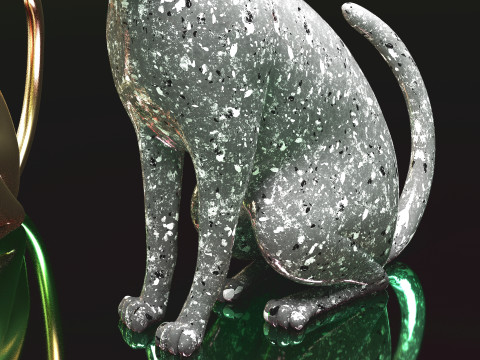 Abstract Cat 3D Model