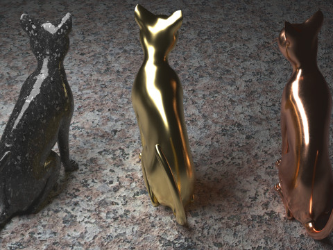 Abstract Cat 3D Model