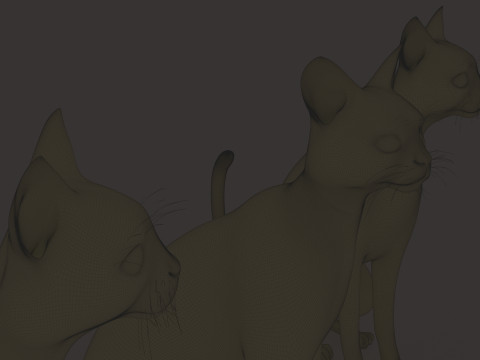 Abstract Cat 3D Model