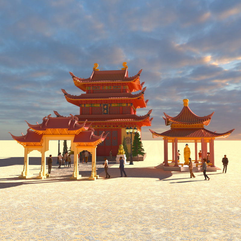Tourist Tour 4K 3D Модель .c4d .max .obj .3ds .fbx .stl .blend