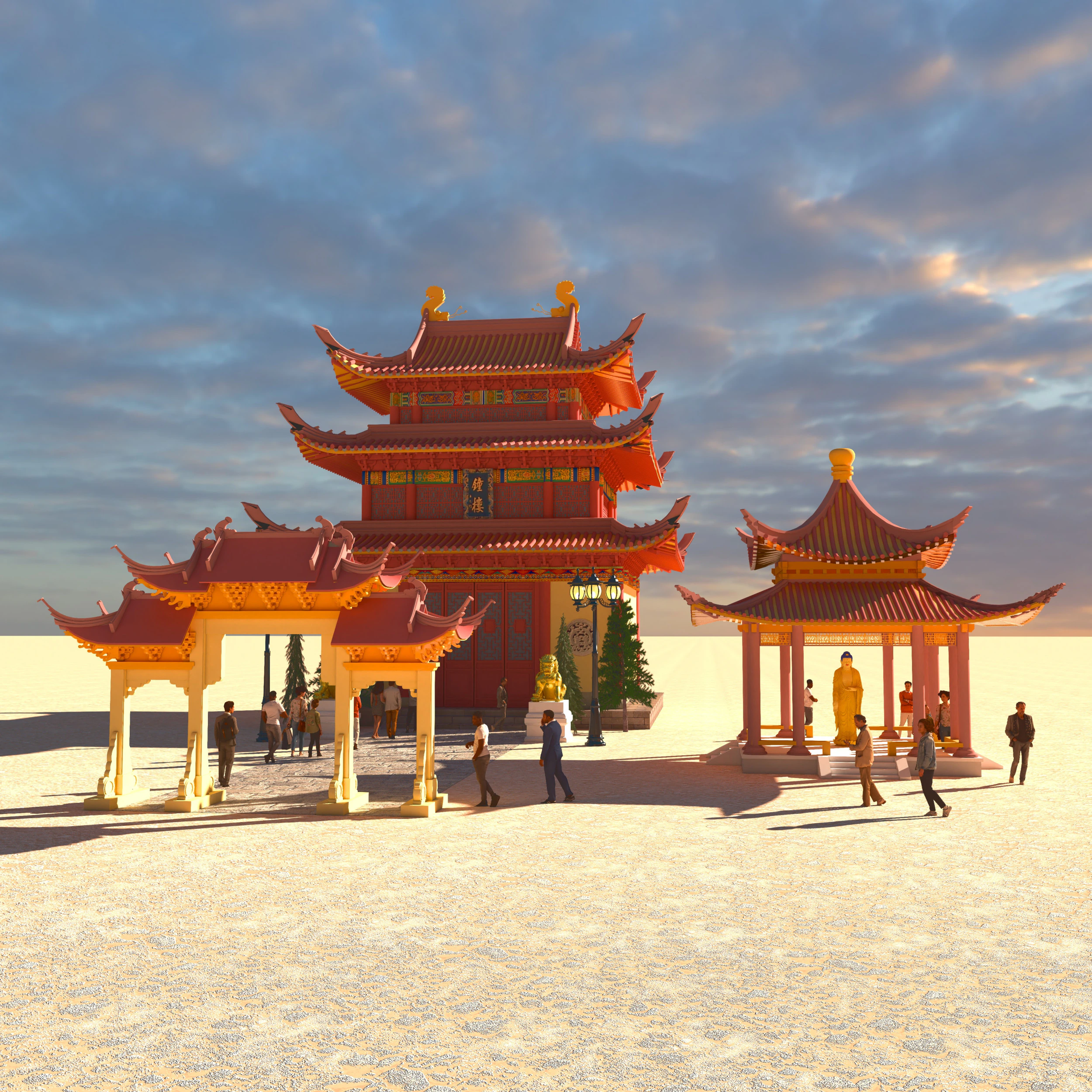 Tourist Tour 4K 3D Model .c4d .max .obj .3ds .fbx .stl .blend 