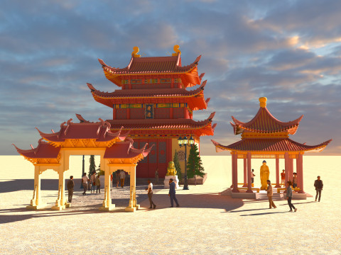 Tourist Tour 4K 3D Model