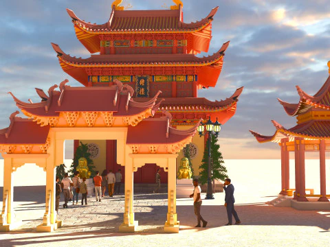 Tourist Tour 4K 3D Model