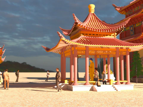 Tourist Tour 4K 3D Model