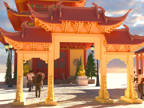 Tourist Tour 4K 3D Модель