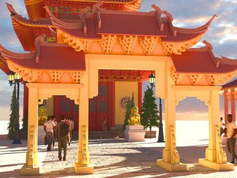 Tourist Tour 4K 3D Model