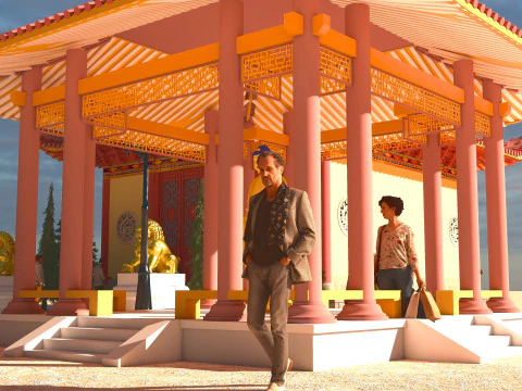 Tourist Tour 4K 3D Model