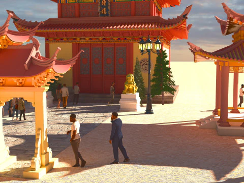 Tourist Tour 4K 3D Model