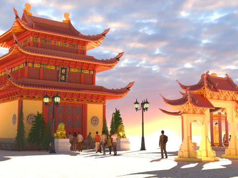 Tourist Tour 4K 3D Model