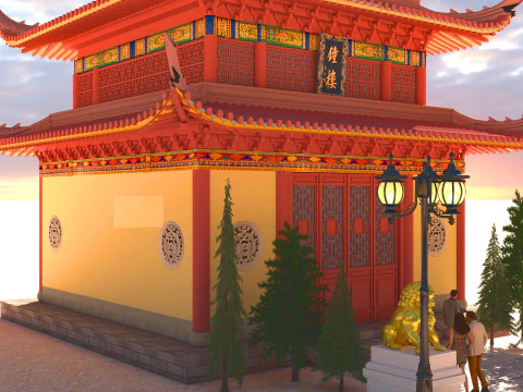 Tourist Tour 4K 3D Model