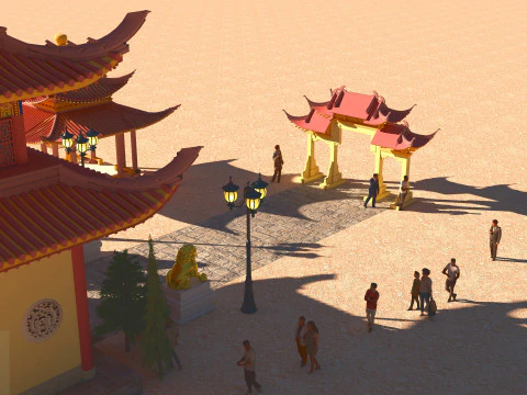 Tourist Tour 4K 3D Model