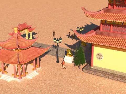 Tourist Tour 4K 3D Model