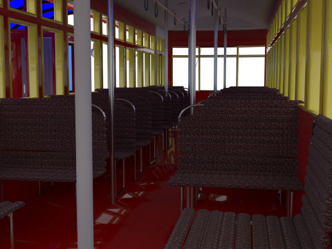 Nostaljic Tram 4K 3D Model