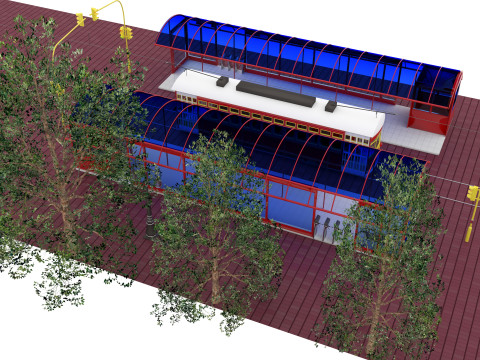 Nostaljic Tram 4K 3D Model