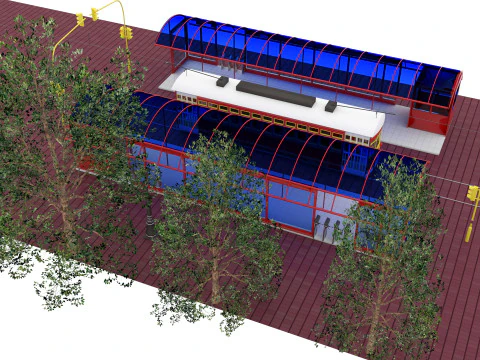 Nostaljic Tram 4K 3D Model