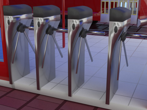 Nostaljic Tram 4K 3D Model