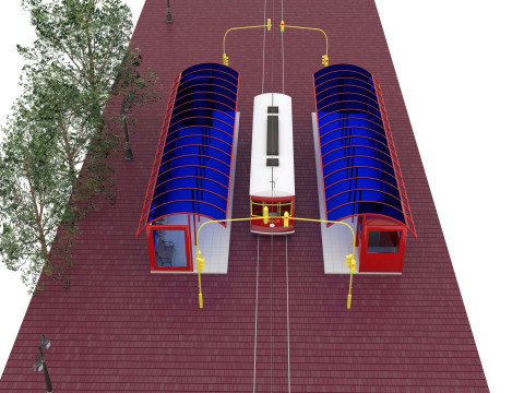 Nostaljic Tram 4K 3D Model