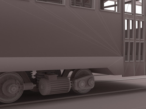 Nostaljic Tram 4K 3D Model
