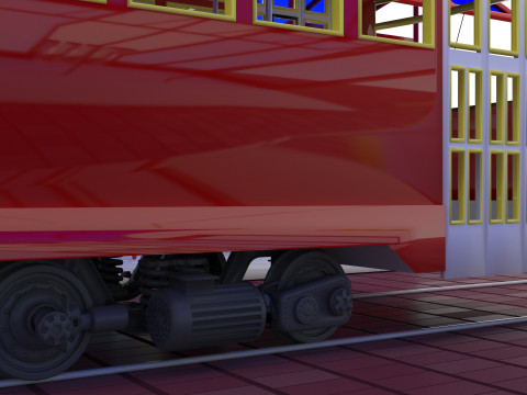 Nostaljic Tram 4K 3D Model