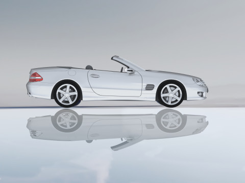 Mercedes-Benz with Driver 4K 3D Model