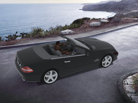 Mercedes-Benz with Driver 4K 3D Model