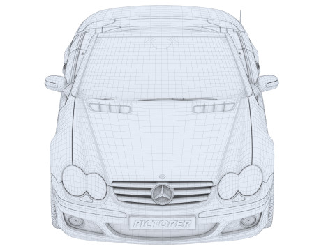 Mercedes-Benz with Driver 4K 3D Model
