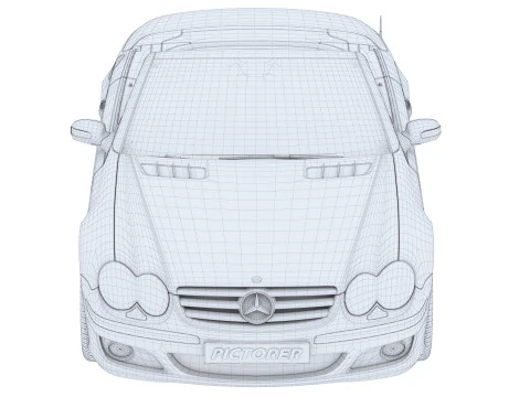Mercedes-Benz with Driver 3D Model
