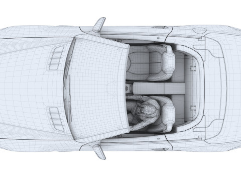 Mercedes-Benz with Driver 4K 3D Model