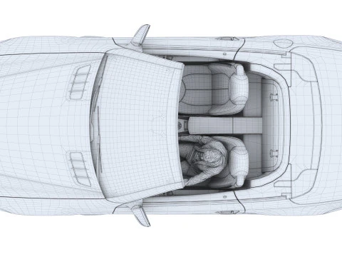 Mercedes-Benz with Driver 3D Model