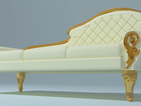 Evelyn on the Divan 3D Model