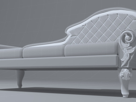 Evelyn on the Divan 4K Model 3D