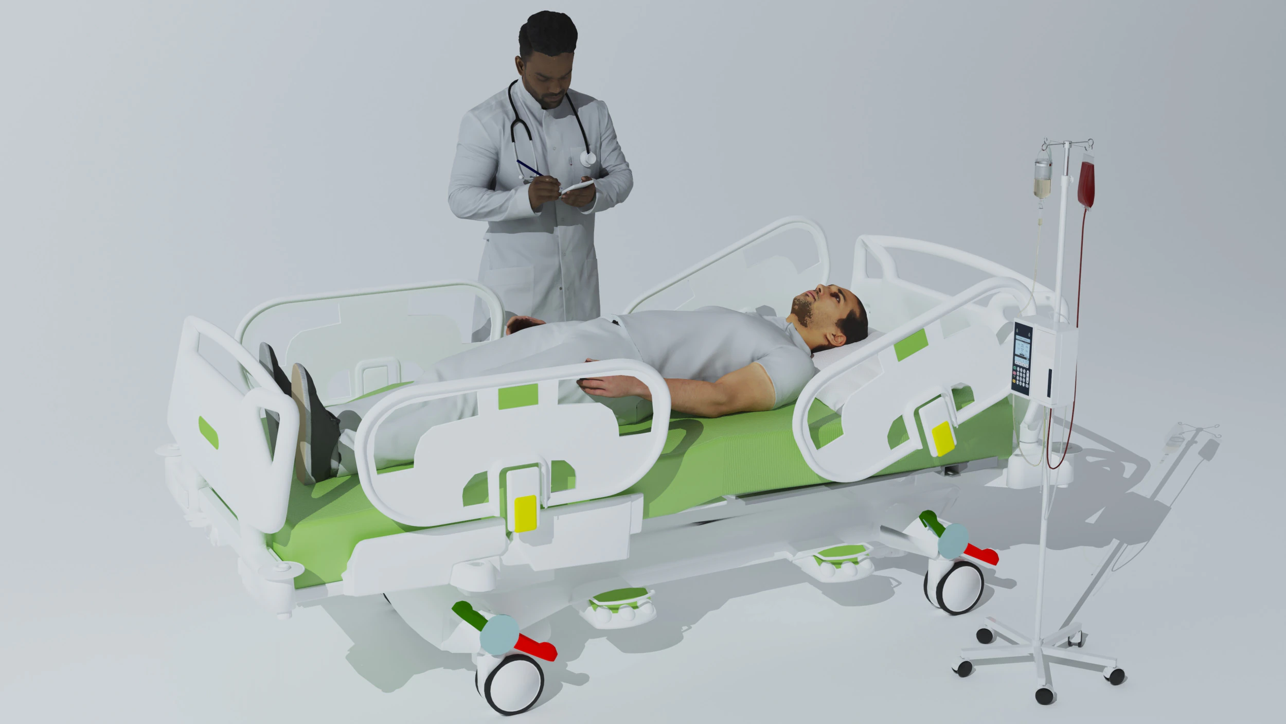 Medical Exam 3D Model .c4d .max .obj .3ds .fbx .stl .blend 