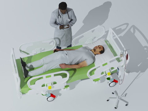 Medical Exam 4K Modello 3D