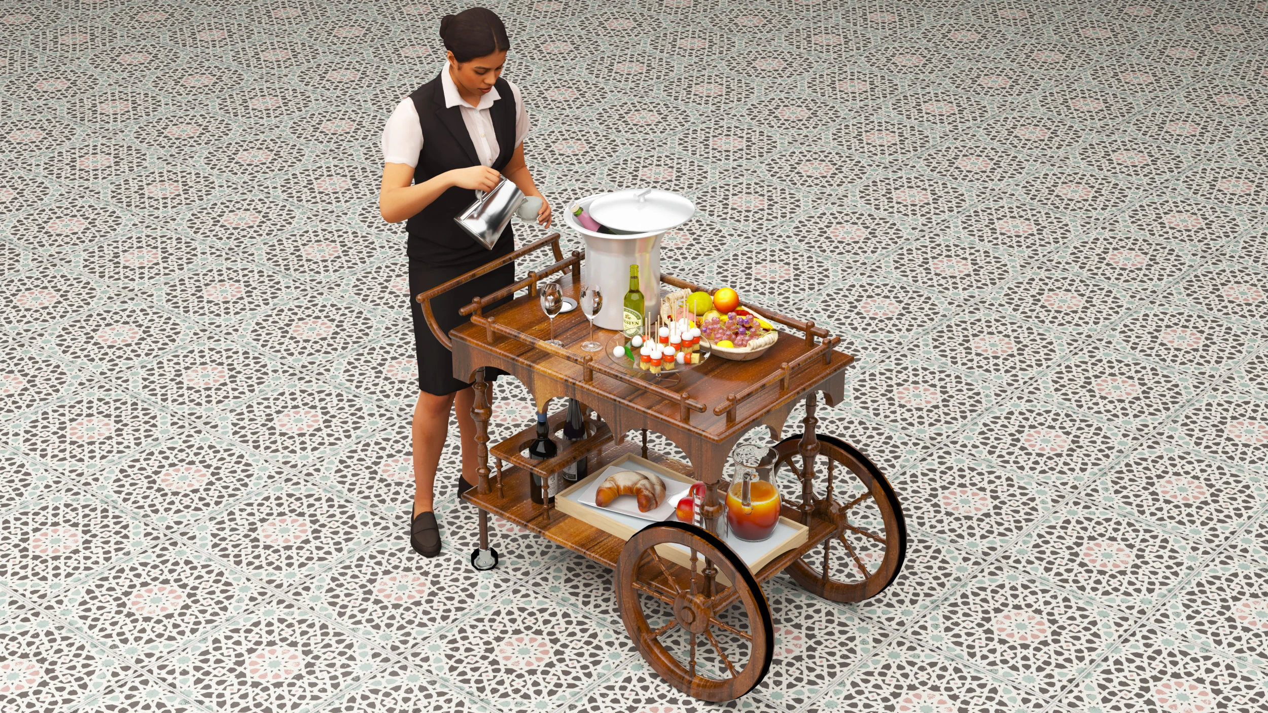 Room Service 2 - 4K 3D Model .c4d .max .obj .3ds .fbx .stl .blend