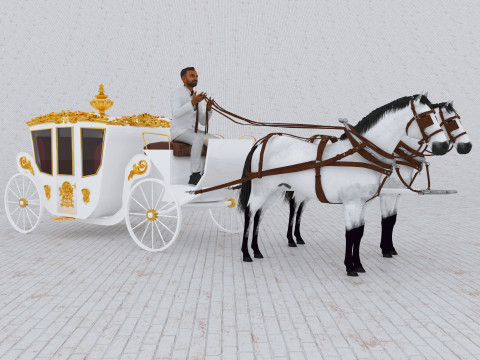 Royal Carriage 2 - 4K 3D Модель