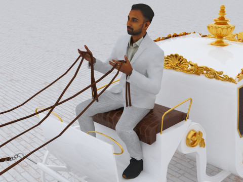 Royal Carriage 2 - 4K 3D-Modell