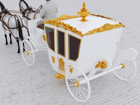 Royal Carriage 2 - 4K 3D-Modell